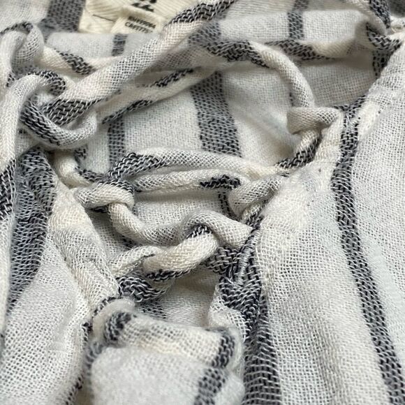 Billabong NWOT striped gauze cotton long sleeve hooded top size S - Picture 14 of 16